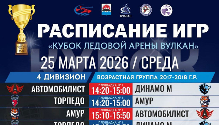 Кубок ледовой арены "Вулкан" 25 марта 1